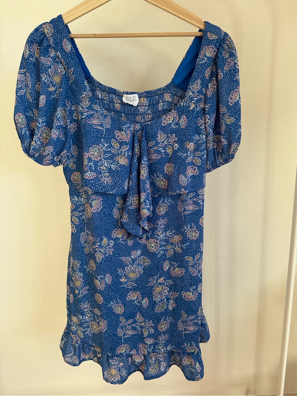 Floral Blue Women's Dress